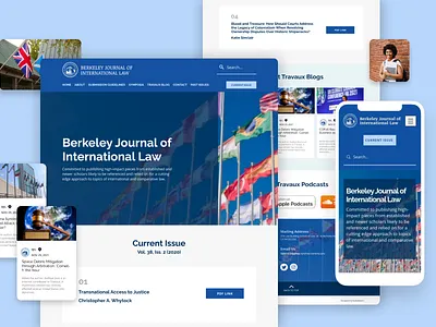 Website Design for Berkeley Journal of Int. Law journal website web design website design