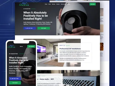 Website Design for AV Maestro web design wordpress