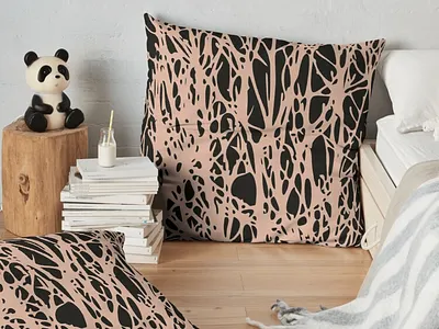 Lip Pink Floor Pillow artistic big black camo comfort curves design floor lines lip online pillow pink redbubble seamless shopping store styled