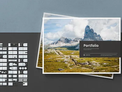 Portfolio or Album Vol. 1 Landscape - InDesign Template album template indesign template layout photo album portfolio template print design print template template typoedition