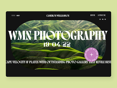 Hero section for Photographer Studio adobe branding design development figma graphic design illustration logo ui ux web webdesign webflow website