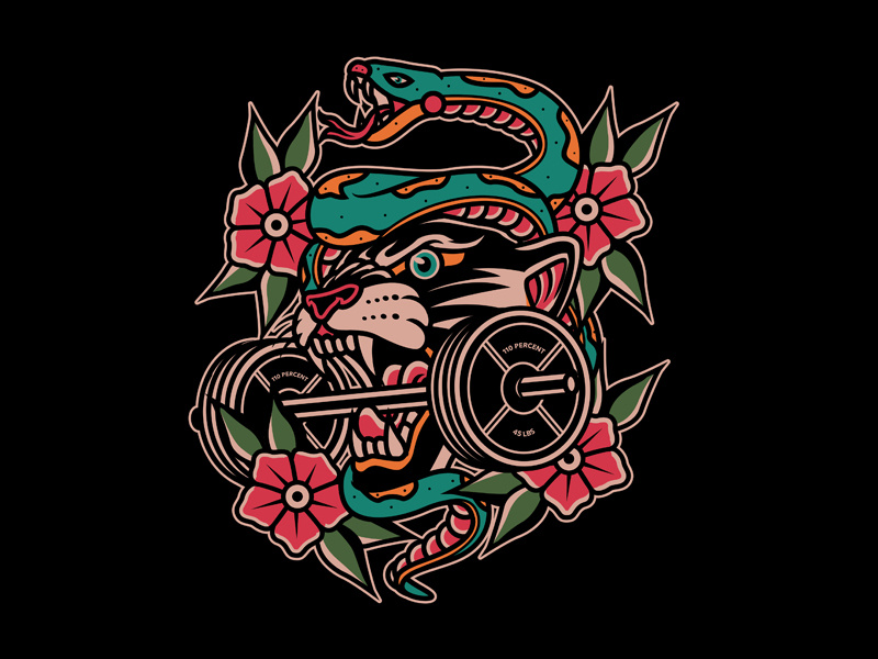 Example of Traditional Tattoo Design Graphic F