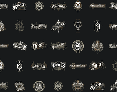 Logotypes & Monograms Collection Vol. 2 branding donzorrito graphic design lettering logo logotype monogram type typography