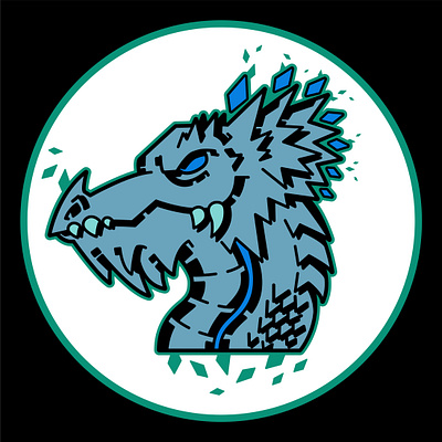 Yddrenam Coldborne creature dragon stylized