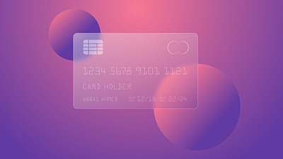 Glassmorphism Card Design clean design graphic design illustration vector
