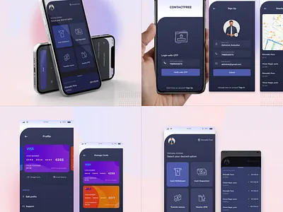 Mobile application for contactless card withdrawal app app design contactless withdrawal app design ui ux