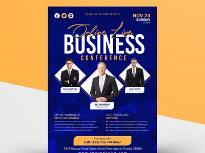 Corporate business and conference multipurpose flyer design a4 brochure a4 flyer branding brochure brochure design business corporate brochure design illustration logo ui