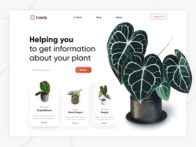 Tropical Plant Landing Page | UI Design clean concept design hobby landing landingpage plant trending trendy ui ui concept uiconcept uitrending uiux web webdesign website