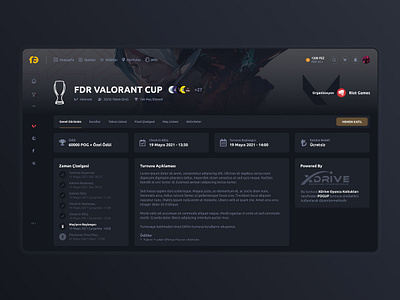 FlickEZ - Tournament Detail Page bracket game league of legends maps tournament valorant