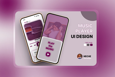 Music App UI design app branding design illustration problem ui user