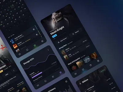 🎬 Media Center Application app application dark mode dark ui design figma media ui ux