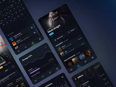 🎬 Media Center Application app application dark mode dark ui design figma media ui ux