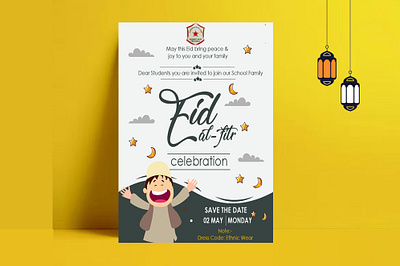 Eid Greeting Card Design advert branding card design freelancer graphic graphicdesign graphicdesigner greeting illustration invitation leafletdesign logo