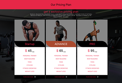 Pricing page deisgn | gym website pricing page | producte price price page setup pricing page design pricing page ui design pricing page uiux design pricing page ux design pricing page website design pricing section design product pricing ui ui design for pricing page