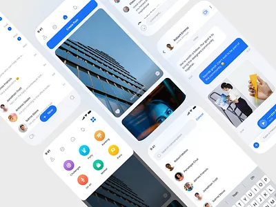 Events & Social app branding chat design event app feed logo social social app social media ui ui ux design ui design uidesign