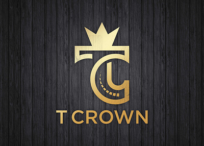 T Crown Logo Design simple