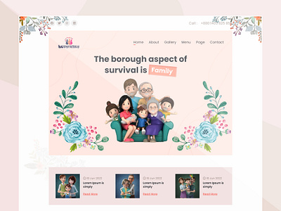 Happy Family landing Page app branding design family family app family landing page graphics design happy happy family happy family landing page landing landing page new shot page popular webdesign ui uiux ux webdesign website