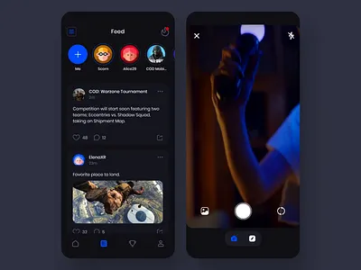 Stories - View and Upload social feed status stories upload stories ux design