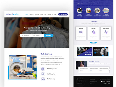 E-Service Landing Page ui ui design web design