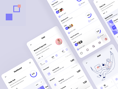 Task Management HOBI admin admin panel appdesign concept crypto dashboard design finance illustration logo minimal task ui