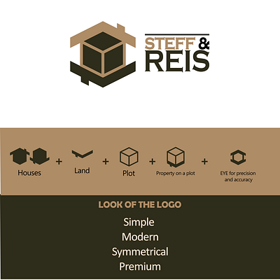 STEFF&REIS graphic design home house invest logo logo design real estate reis steff