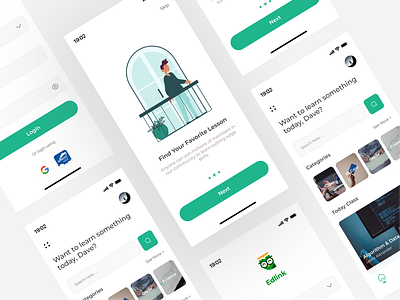 Edlink Front Page Redesign - UI Design design flat illustration minimal mobile ui web website