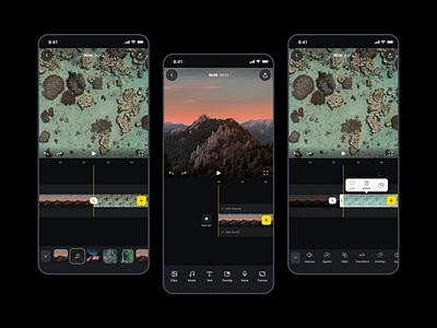 Video Editor App app ios ui uidesign ux uxdesign