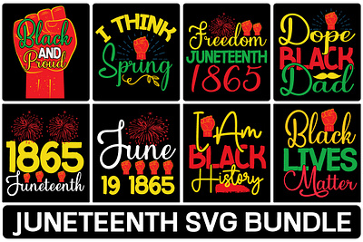 JUNETEENTH SVG BUNDLE since 1865 juneteenth svg