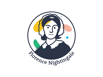 Florence Nightingale 2d art design face florence nightingale graphic design iconic iconic women illustration nursing social reform woman women