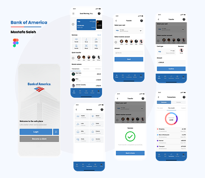 Redesign Bank of America app bank app bank mobile app bank of america mobile app banking app banking mobile app crypto mobile app design finance bank finance mobile app mobile app bank ui ui design ui mobile app ui ux design ux ux design ux mobile app