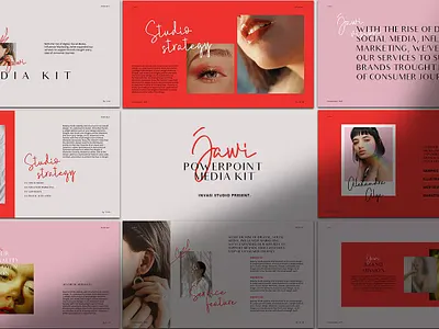 JAWI Media Kit Presentation app branding design editorial illustration keynote pitch deck powerpoint presentation presentation design