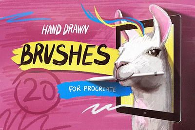 Free Hand Drawn Brushes for Procreate app art brush brushes creative digital drawin hand drawn hand drawn brush handdrawn illustration ipad pastel pencil presentation procreate procreate brush procreate brushes set sketch