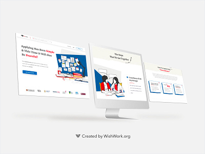 PenStudents Website Design academic academic website application institute front end illustration procreate school school website ui ui design uiux web design