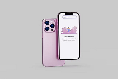 Free Pink Phone 13 Pro Mockup abstract clean design device display iphone mockup phone phone mockup pink pink phone presentation realistic simple smartphone ui web web app webpage website