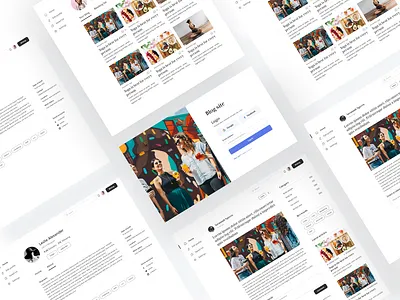 Blog website blog website branding design graphic design illustration landing page minimal ui user experience user interface ux uxui webdesign website