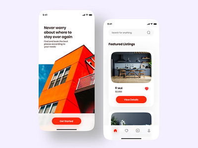 Rentall App app app design design graphic design house rent app illustration interface landing page product product design rent app typography ui uiux uiux design ux website website design