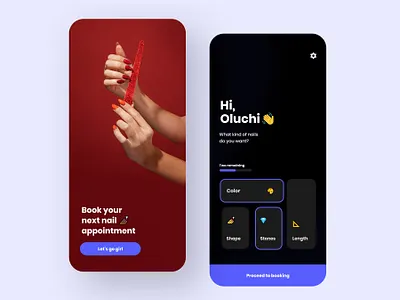 Material Salon app app design app interface appointment app booking app design graphic design interface landing page nail appointment nail appointment app product product design typography ui uiux uiux design ux website design