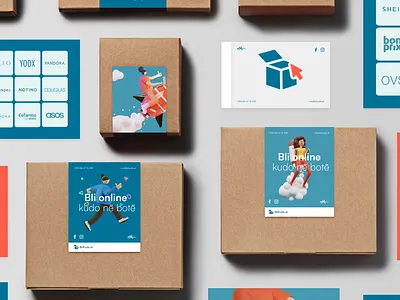 Packaging albania blikudo e commerce package visual design