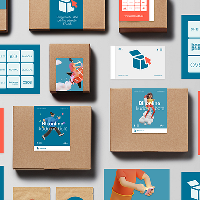 Packaging albania blikudo e commerce package visual design