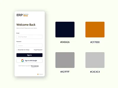 Mobile Login Screen for ERP Project animation app branding checkout design ecommerce illustration logo ui vector