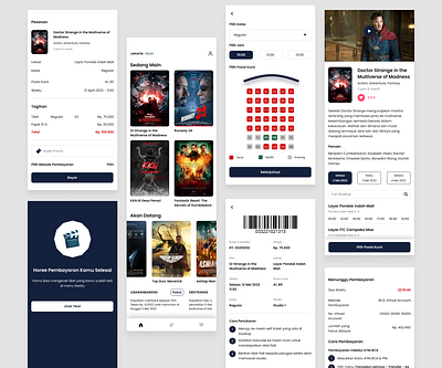 Layar: An App To Order Movie Ticket android app application cinema design figma film iphone movie order ticket ui ui design uidesign uiux user experience user interface watch
