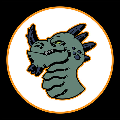 TriFang creature dragon stylized