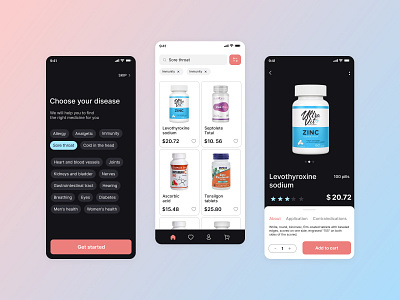 Pharmacy app app cleandesign consept design designer inspiration makeevaflchallenge makeevaflchallenge3 minimalistic design pharmacy app ui web design