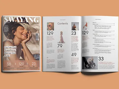 Magazine Template brochure creative fashion magazine indesign lifestyle magazine magazine magazine design magazine layout minimalist print