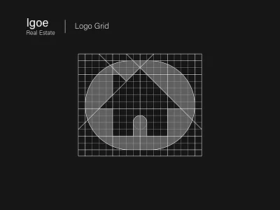 Igoe | Logo Grid brand branding construction grid gridding home house icons identity logo logo construction logo grid logos real estate real estate logo realestate rent rental symbol symbols