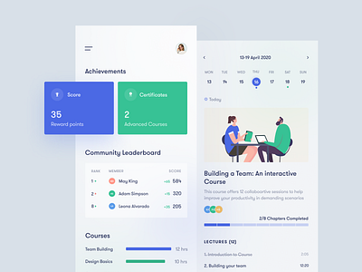 Courses dashboard mobile akhil sunny app asish sunny clean courses design e learning learner learning lms minimal mobile app mobile ui online learning pixalchemy product product design trending ui ux