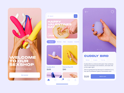 Sexshop app app branding clean ecommerce estore makeevaflchallenge makeevaflchallenge3 mobile mobiledesign online store pastel sex sexshop sexshop app sexy shopify store ui uidesign webdesign
