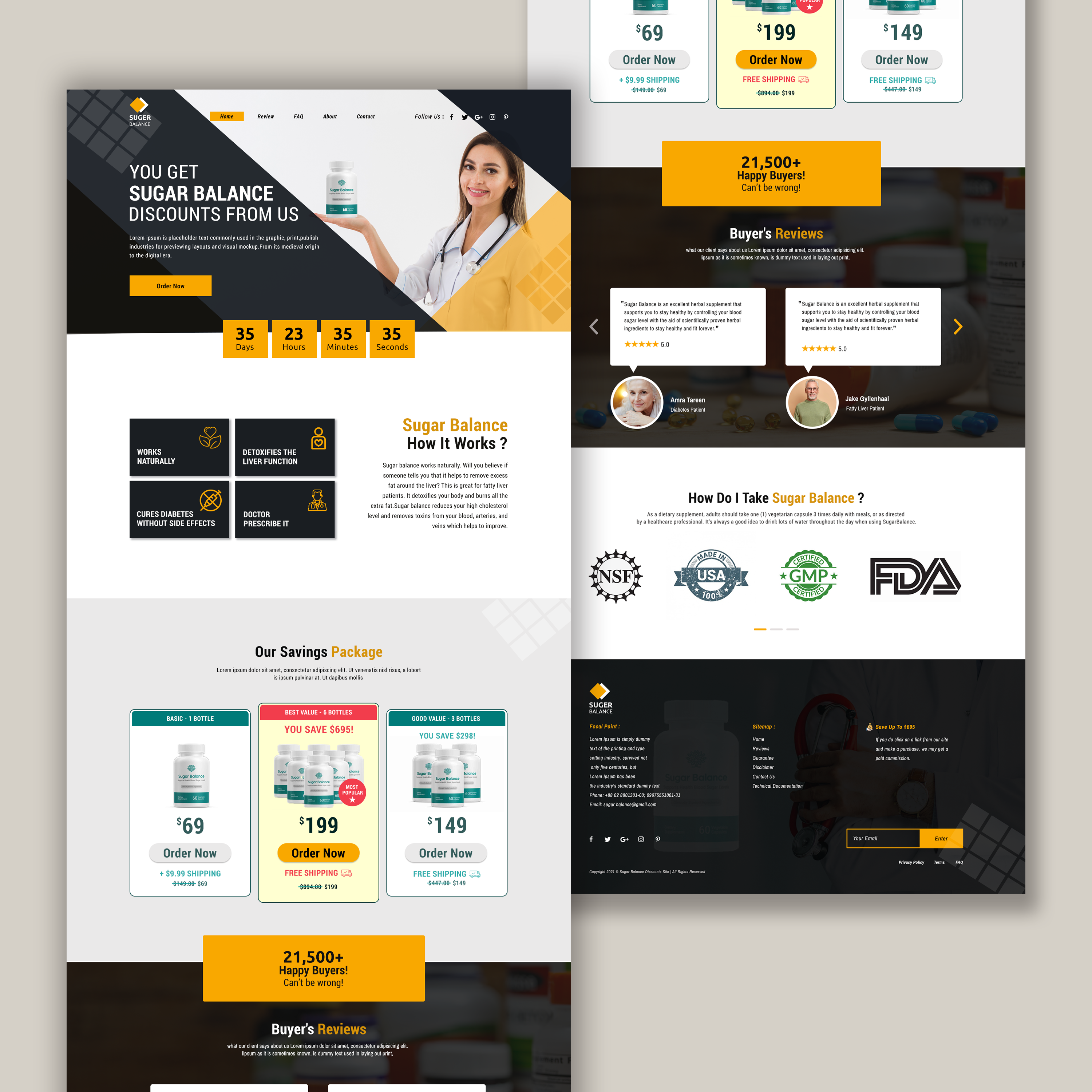 Example of Responsive Website UI Design & Redesign