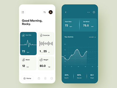 Health App android app app app screen design health health app healthapp interface ios app mobile mobile app mobile app design mobile app screen mobile apps mobile ui mobileapp mobileappdesign mobileui ui design ux ui design uxui