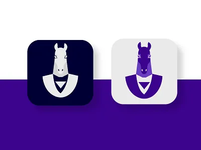 Horse Head Mobile App logo or Icon agency app amdesignspack logo app icon app logo app logo design branding branding app corporate horse design horse app logo horse head horse head charecter horse logo logotype minimal minimalist logo modern app modern logo